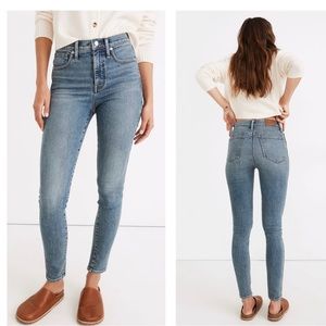 Madewell 10" High-Rise Skinny Jeans in Woodridge Wash Size 25